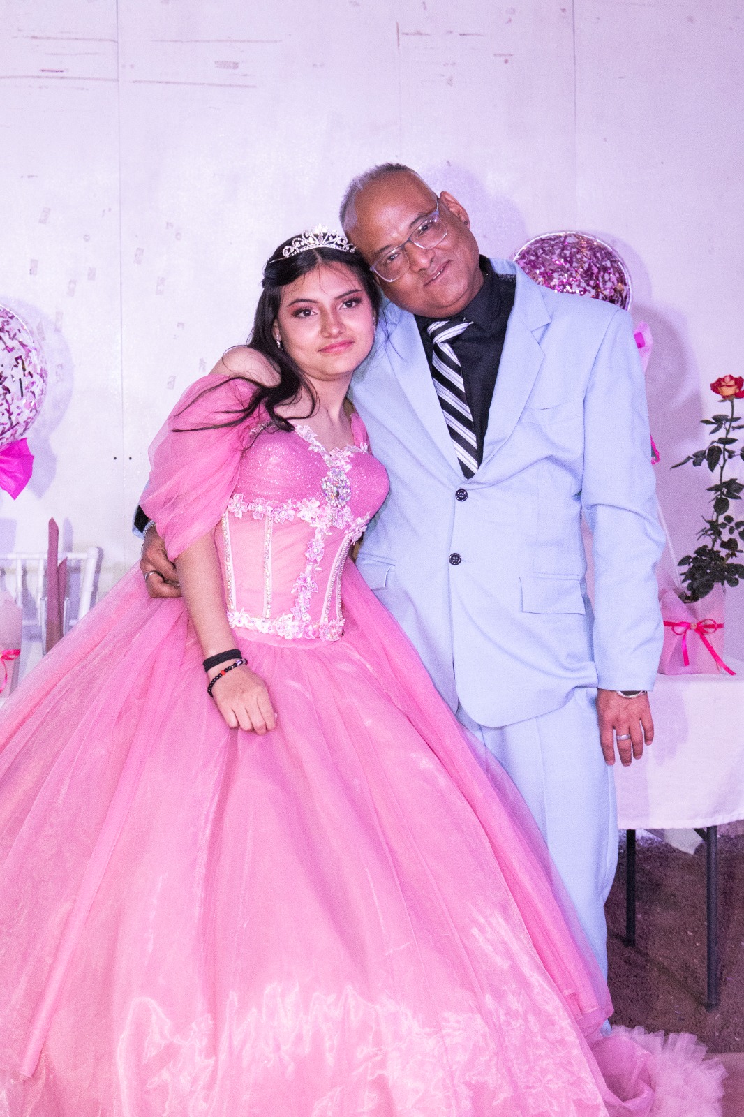Quinceañera con su padre
