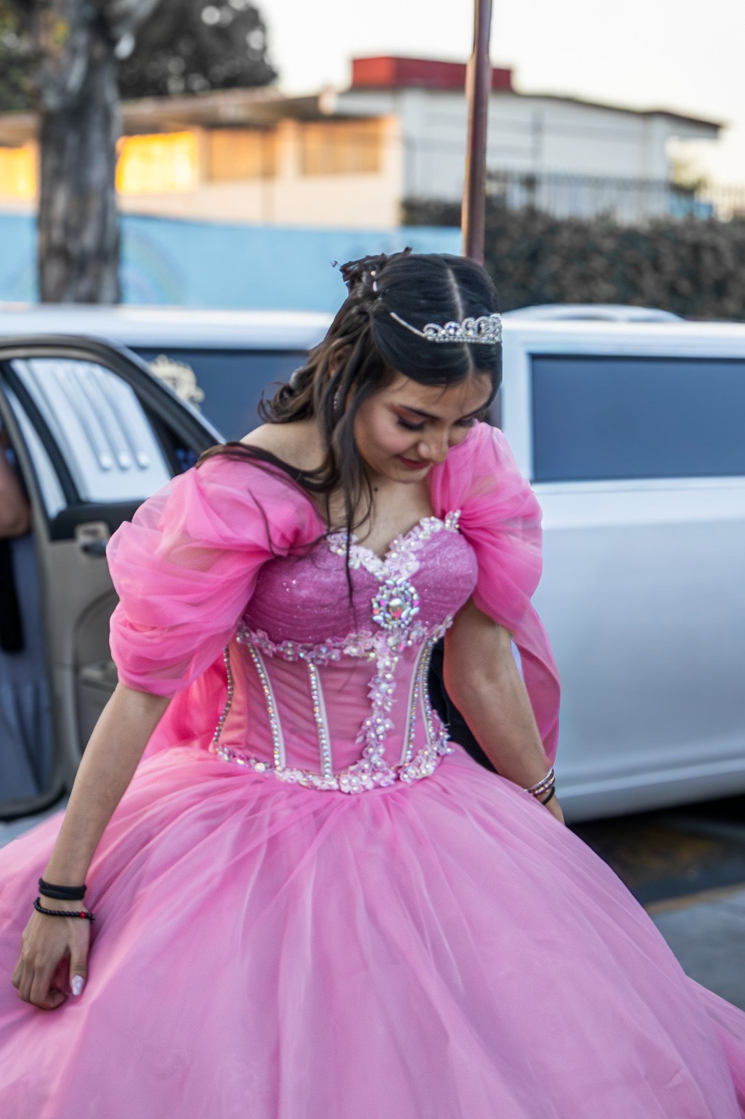 Quinceañera arribando